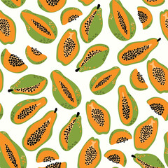 Modern abstract vector design with seamless Fruits pattern and unique textures, ideal for fabric, stationery, and home decor.