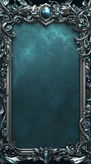 vintage gold frame with ornament