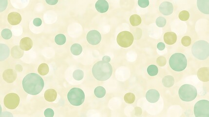 Abstract Pastel Green and Beige Circle Pattern