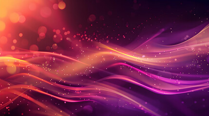 Obraz premium Abstract colorful waves with light effects and sparkles, creating a vibrant digital background.