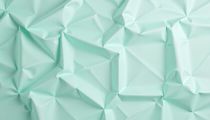 Obraz premium Textured mint background with crumpled surface, modern elegance