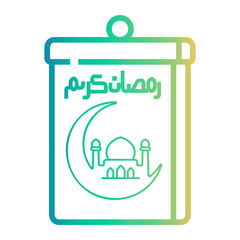 calendar Line Gradient Icon