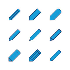 Pencil icon set. pen symbol. edit icon vector