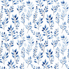 Seamless watercolor floral pattern. botanical seamless.