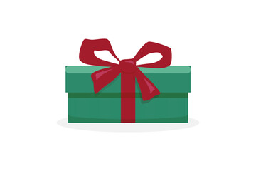 Gift boxes set. Holiday presents wrapped in festive paper wrapping, decorated with ribbon bows, strings and twines. Christmas giftboxes. Flat vector illustrations isolated on white background.