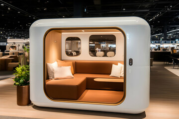 Modern Relaxation Pod Showroom Interior