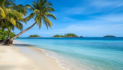 Tropical Beach Paradise Islands Calm Ocean