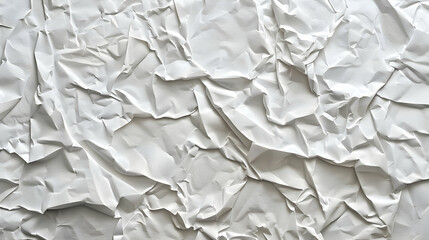 Obraz premium A close-up of crumpled white paper, showcasing texture and depth.