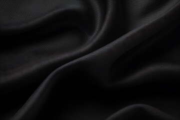 Fototapeta premium Abstract black background. Black cloth texture background