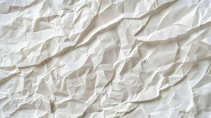 Obraz premium A close-up of crumpled white paper creating a textured surface.