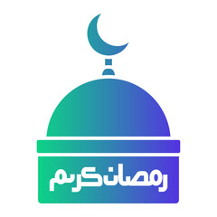 mosque Gradient icon