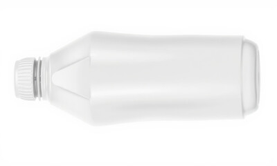 clean, white plastic bottle mockup ideal for branding and packaging designs. This versatile container can be used for various liquids, showcasing modern and sleek design