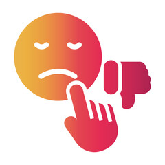sad Gradient icon