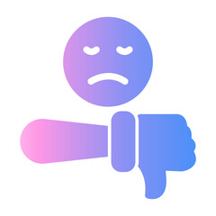 bad review Gradient icon