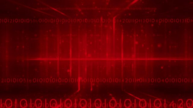 red binary background