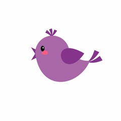 bird on a branch with flowers