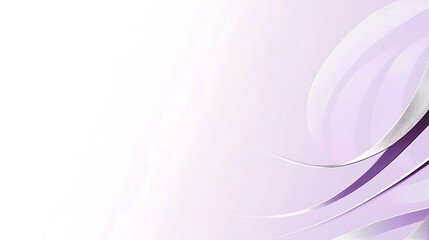 Naklejka premium Abstract Lavender Swirls White Background Design