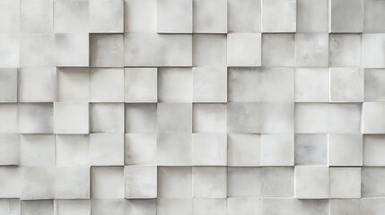 White Cubic Blocks Form a Textured Wall