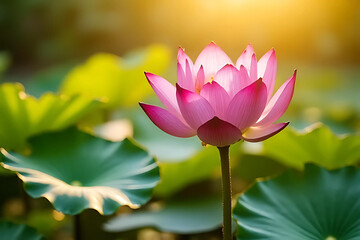 Obraz premium lotus flower in the pond