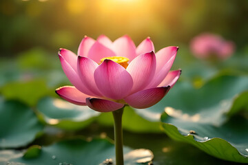 Fototapeta premium lotus flower in the pond