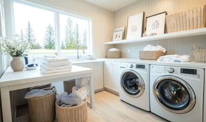 Bright Laundry Room Design Ideas