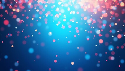  blue confetti vibrant mood celebration explosion on gradient party colors background
