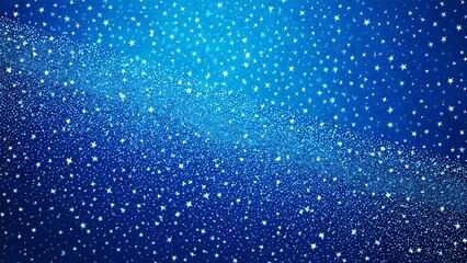 Fototapeta premium 魔法のようなキラキラ 宇宙風背景素材 16:9サイズ AI生成素材 ブルー