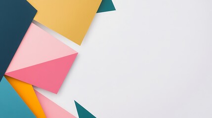 Obraz premium Abstract Colorful Geometric Shapes Design