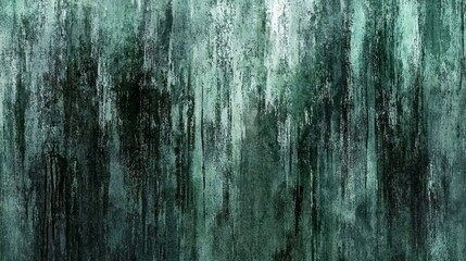 Obraz premium Abstract teal grunge texture; vertical streaks; background design; website, print