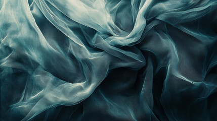 Obraz premium An abstract composition of fabric in motion, capturing flowing textures