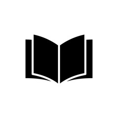 Book icon vector illustration. open book sign and symbol. ebook icon