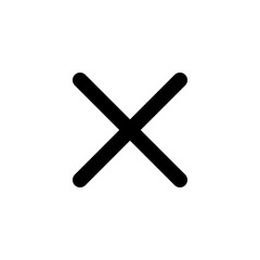 Close icon vector illustration. Delete sign and symbol. cross sign