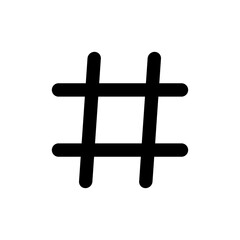 Hashtag icon vector illustration. hashtag sign and symbol