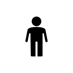 Man icon vector illustration. male sign and symbol. human symbol