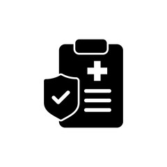Medical insurance icon vector illustration. health insurance sign and symbol