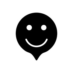 smile icon vector illustration. smile emoticon icon. feedback sign and symbol