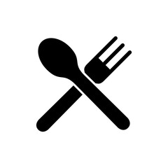 spoon and fork icon vector illustration. spoon, fork and knife icon vector. restaurant sign and symbol