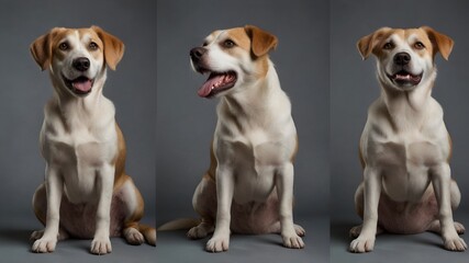 dog background with a solid color