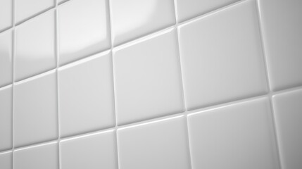 White Square Tiles Forming a Geometric Pattern