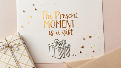 the present moment is a gift Text