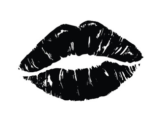 lips vector, lip icon. Beautiful woman's mouth icon. Can be used to design shirts, cards, logos, etc.