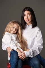 mommy with daughter