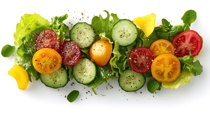 Fresh salad vegetables mix, healthy food