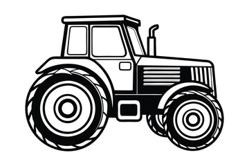 Obraz premium tractor isolated on white background