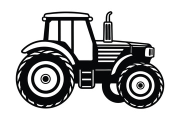 Obraz premium tractor vector illustration on white background