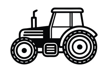 Obraz premium tractor vector illustration on white background