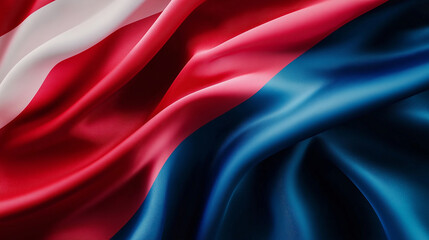 Flag of the czech republic waving in the wind