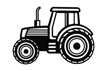 tractor vector illustration on white background