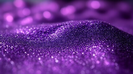 Fototapeta premium Purple Glitter Creates Sparkling Textured Background