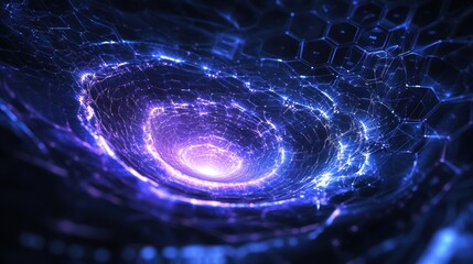 abstract digital vortex futuristic technology background